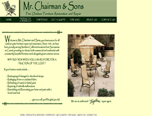 Tablet Screenshot of chairmanandsons.com